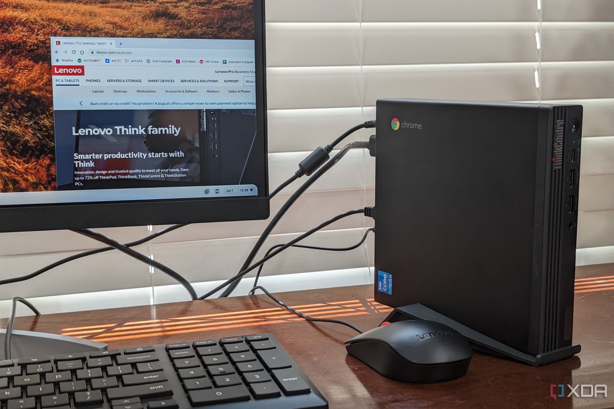 Lenovo Thinkcentre M Q Chromebox Review Tiny Modern And Big On Power