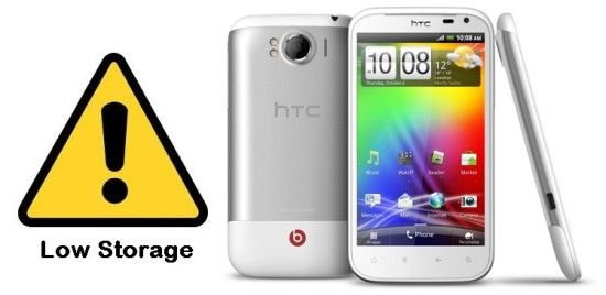 HTC Sensation XL Low Storage Space Fix