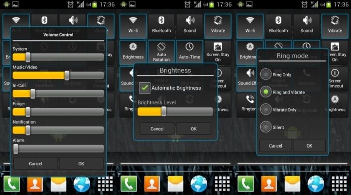 Jelly Bean 4.2 Style Quick Settings for Android