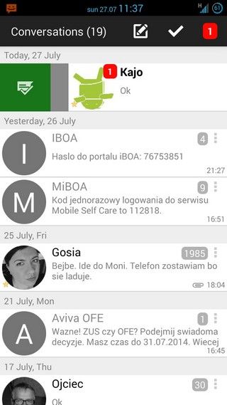YAATA SMS App
