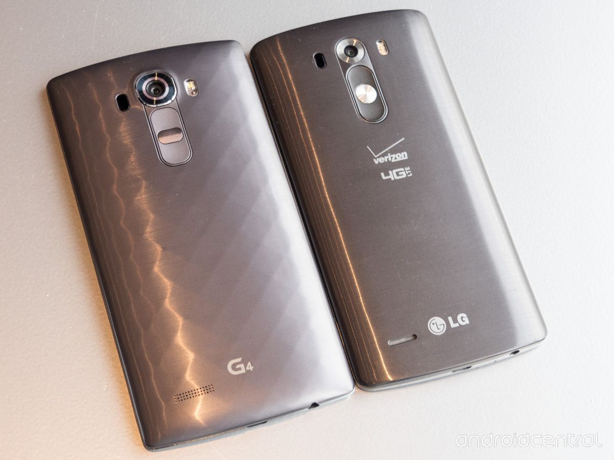 LG G3 (derecha) y LG G4 (izquierda)