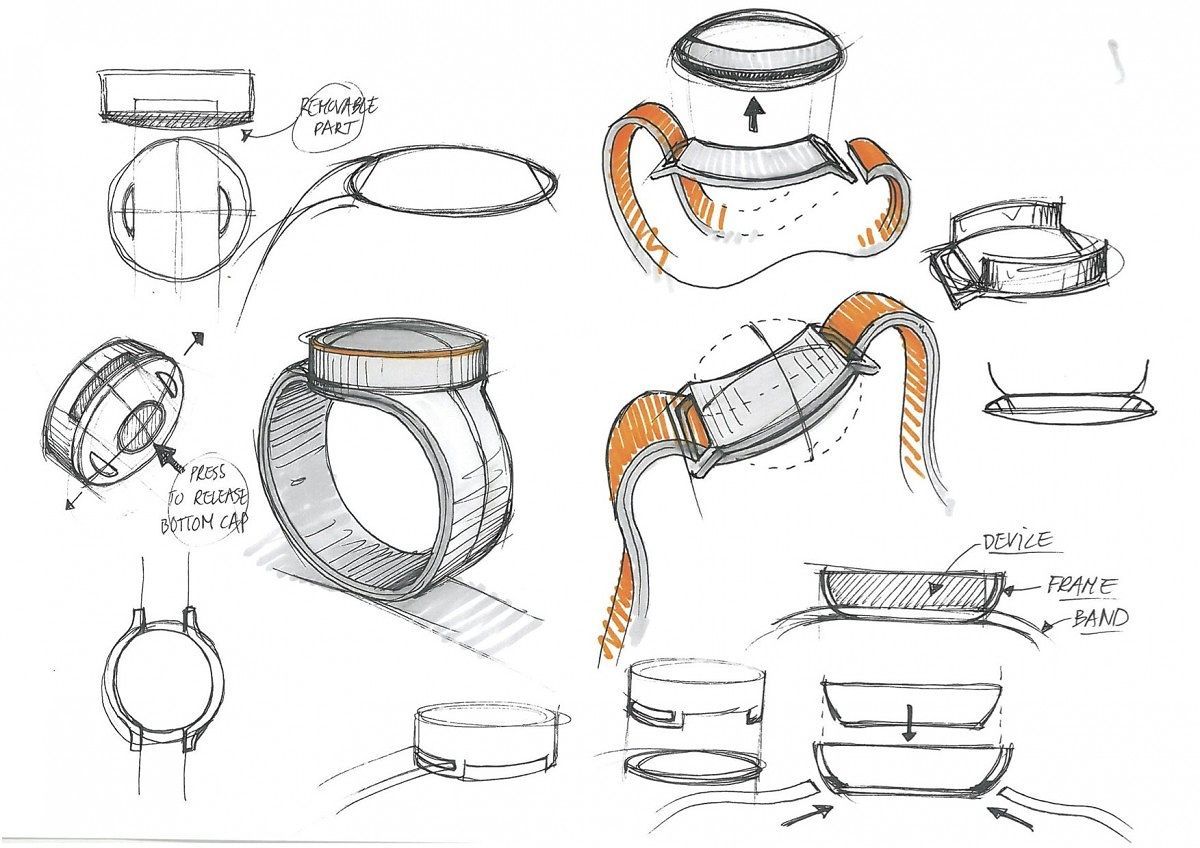 oneplus watch sketches and drawings