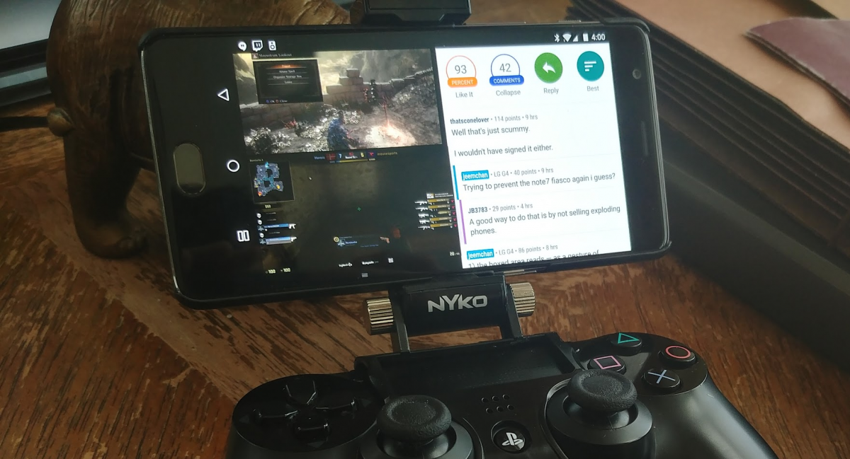 Android adds support for the Sony PlayStation 4's DualShock 4