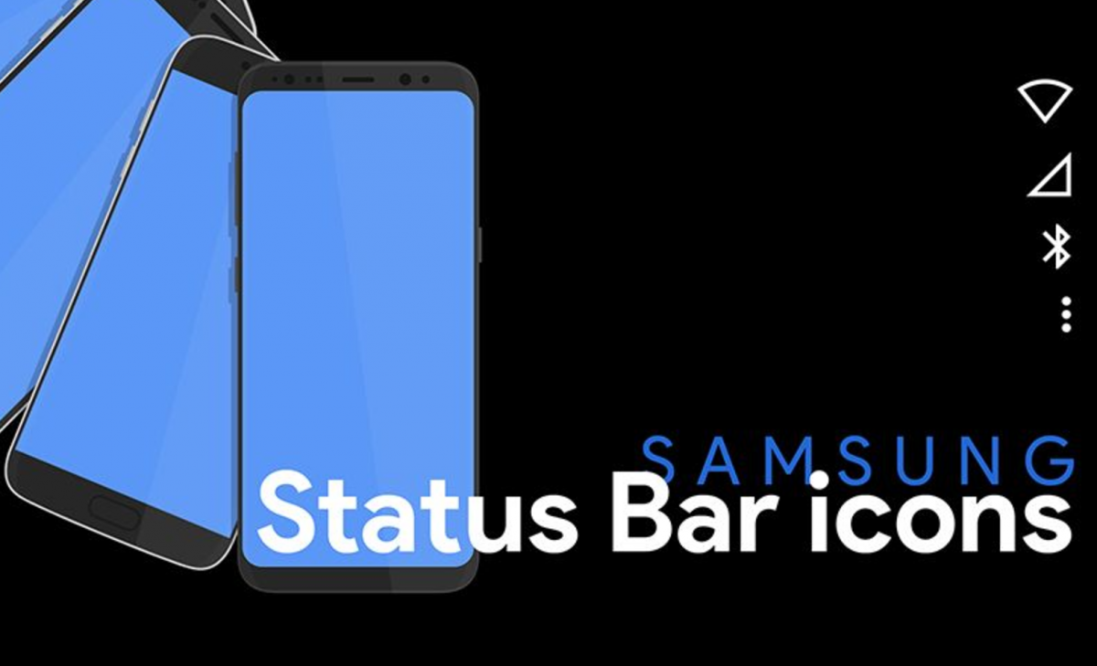 StatusBar Icons Theme brings custom status bar icons and more for Samsung Nougat devices