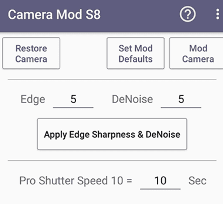 Galaxy S8 S8+ zero camera mod