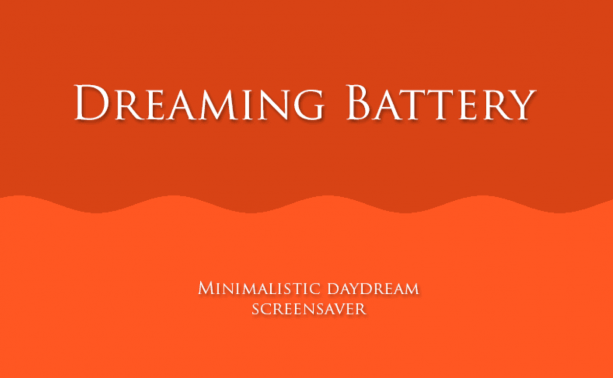 Dreaming Battery Minimalist Screensaver