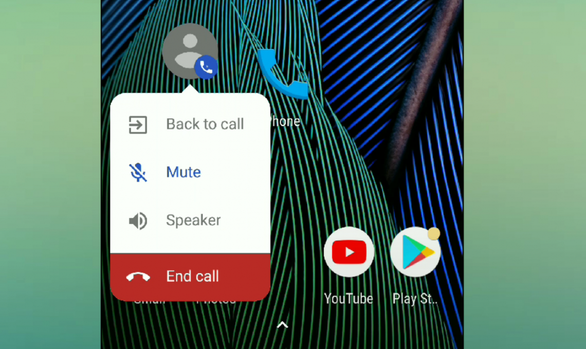How to minimize ongoing phone call or whatsapp VOICE call to a floating ...