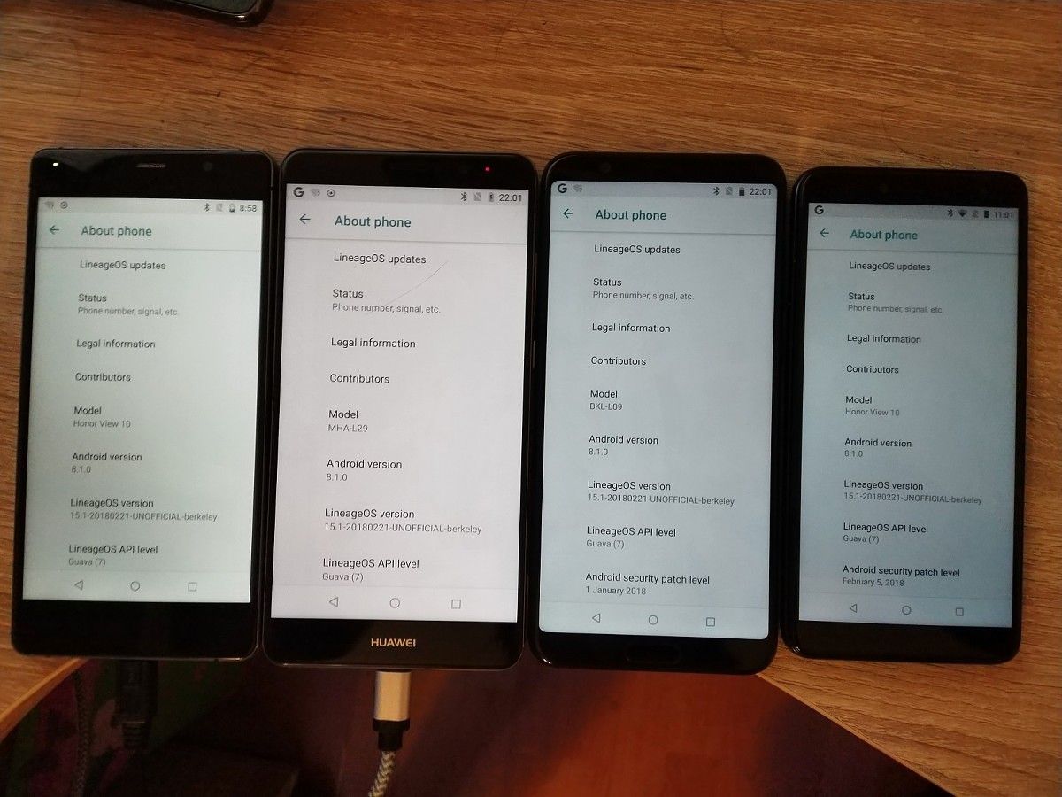 LineageOS 15.1 Brings Android 8.1 Oreo to the Honor View 10, Huawei Mate 10 Pro, and other Project Treble Compatible Devices