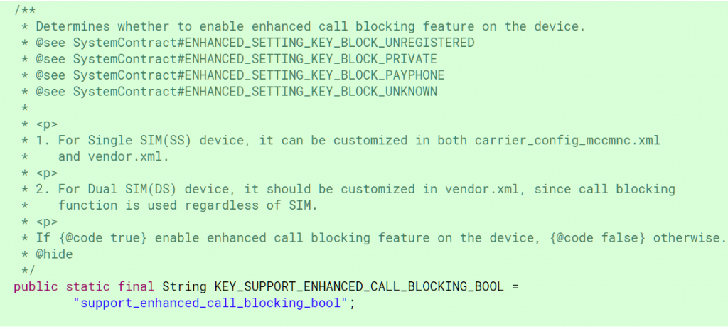 Android P Call Blocking