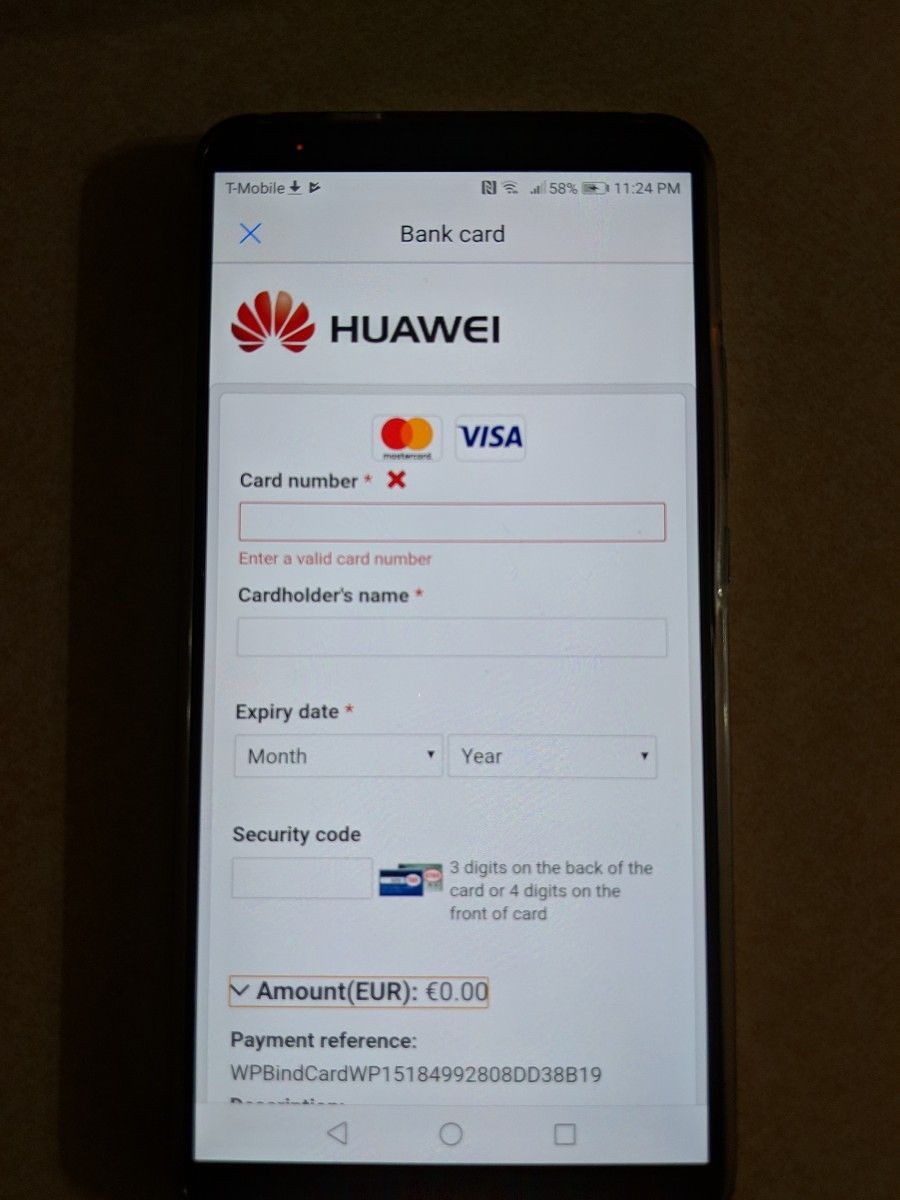 Карта huawei pay