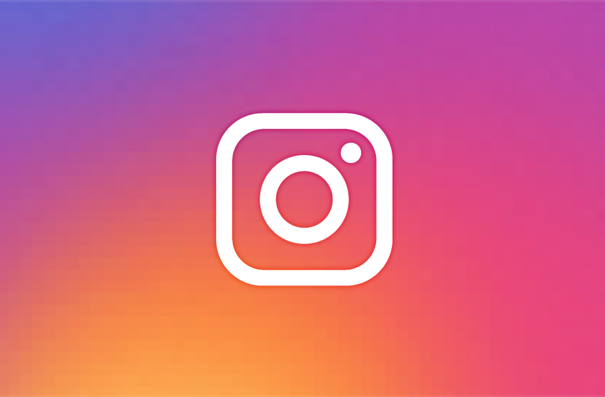 instagram logo on gradient background