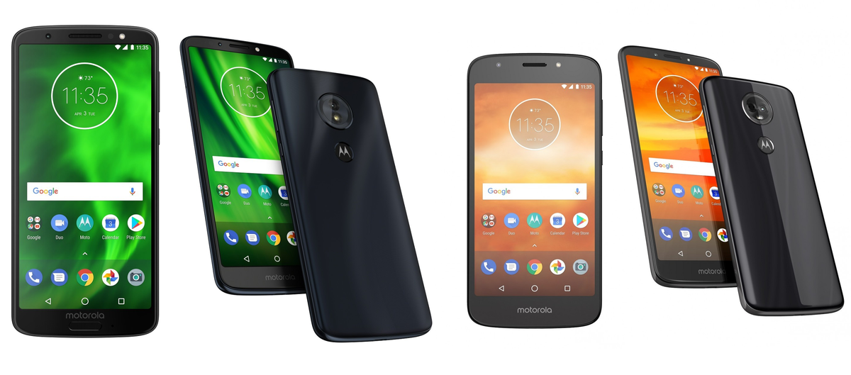 Motorola Moto G6, Motorola Moto G6 Play, Motorola Moto E5 Plus, Motorola Moto E5 Play