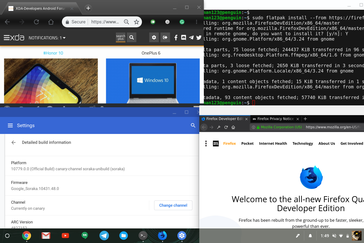 HP Chromebook X2 Linux App Support