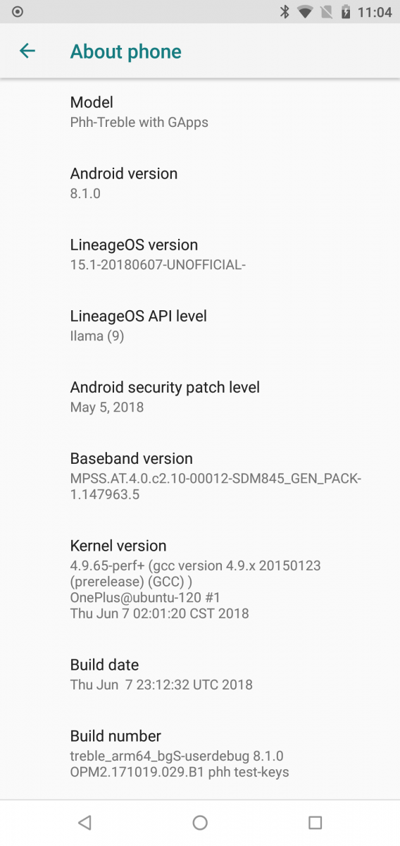 Hands-on with unofficial LineageOS 15.1 GSI for the OnePlus 6