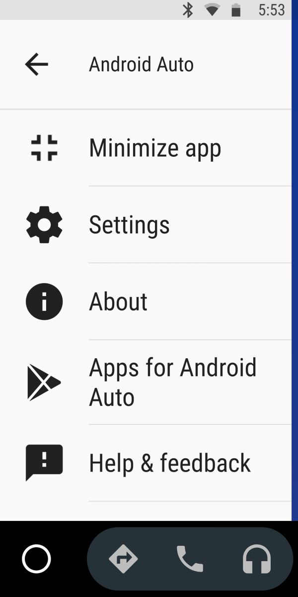 Android Auto app tests a "Minimize App" button to help quickly access
