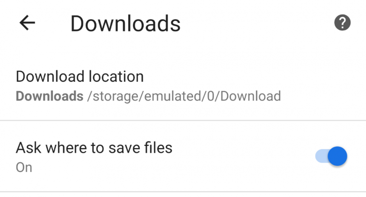 Google Chrome 69 on Android adds renaming downloads and changing folder