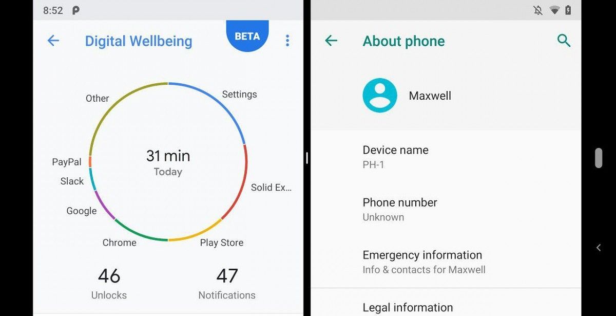 Get Google Pixel Digital Wellbeing on the Essential Phone
