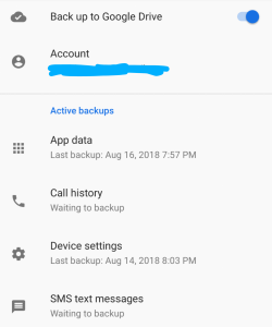 Google Pixel 2 XL Android Pie backup