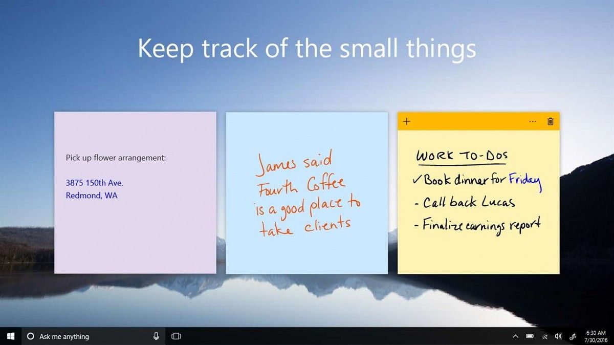 Windows 10's Sticky Notes to on Android, will sync with