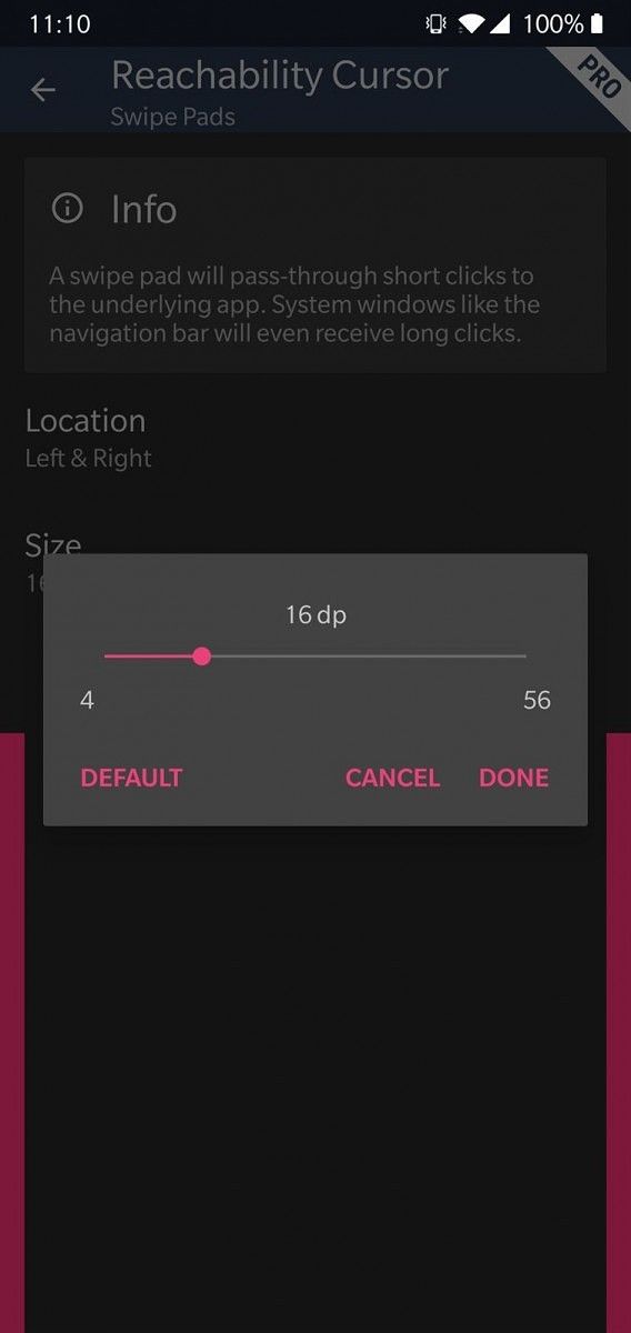 Reachability Cursor makes it easy to use tall Android phones