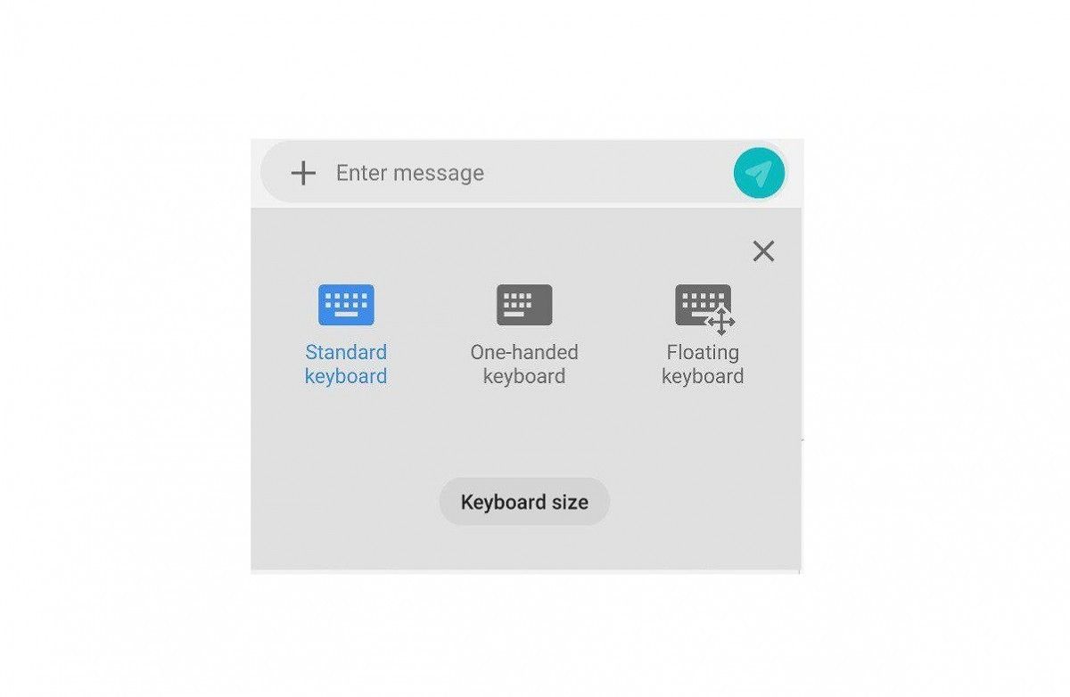 Samsung Keyboard Floating Mode Android Pie
