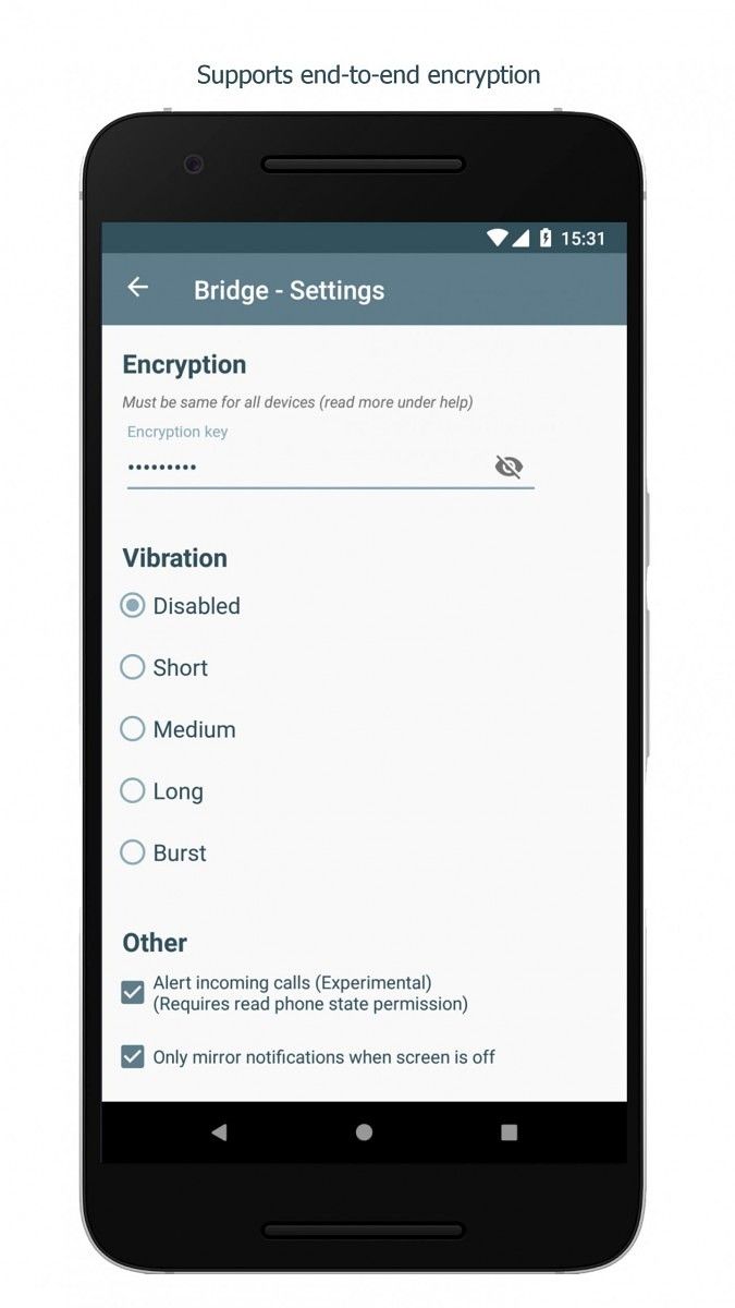 Bridge syncs your notifications between your Android smartphones and