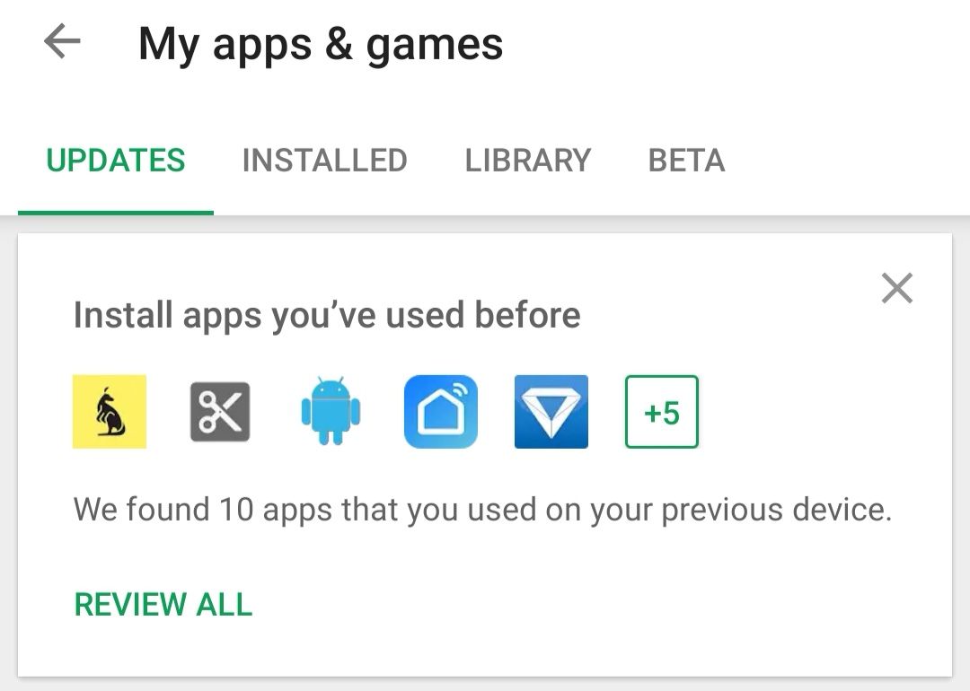 Новая функция Google Play. Installed apps. No installed apps found перевод на русский.