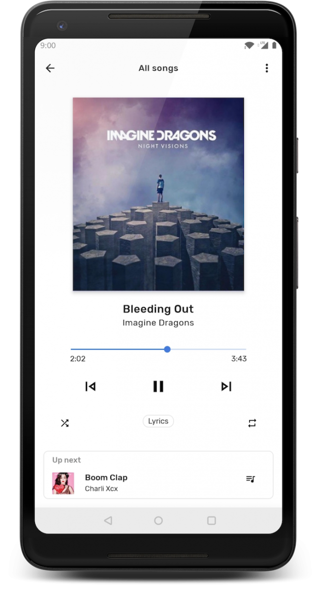 TimberX is a Material Theme music player app that supports Wear OS
