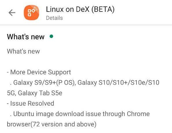 Linux on DeX