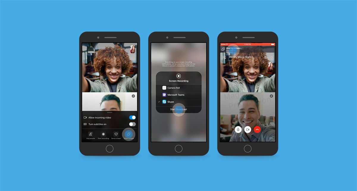Skype allows your Android smartphone's video call