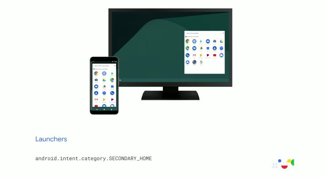 Android Q desktop mode launcher