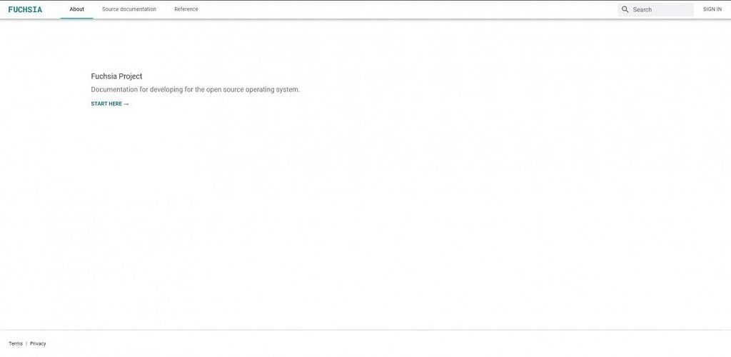 Fuchsia Dev Landing Page