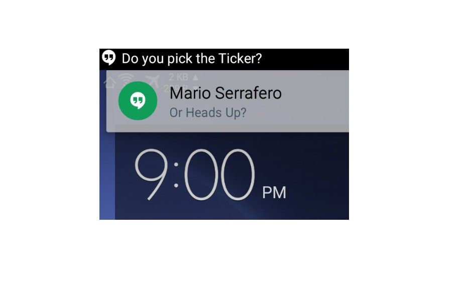 Android notification ticker recreated in Tasker