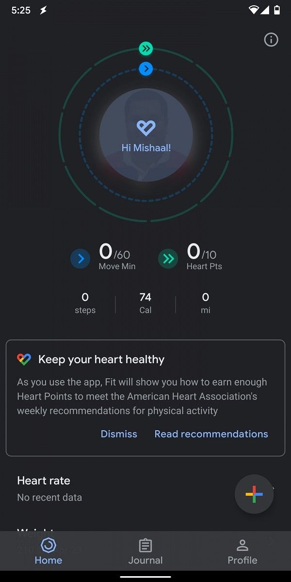 Google Fit gets a dark theme with the latest update