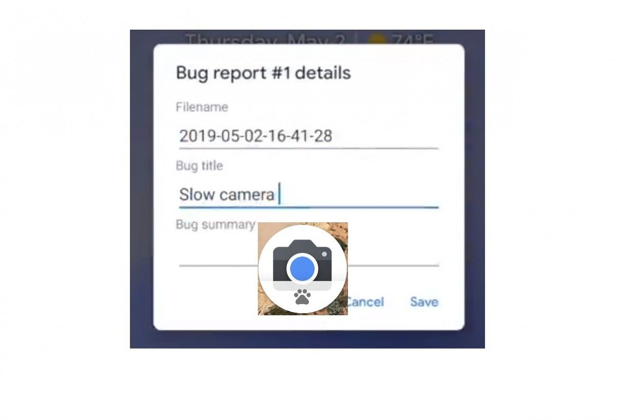 Google Camera bug report