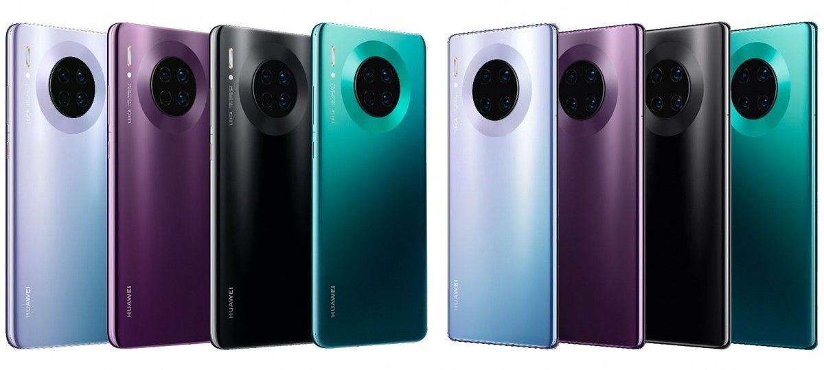 Huawei Mate 30 and Huawei Mate 30 Pro color models