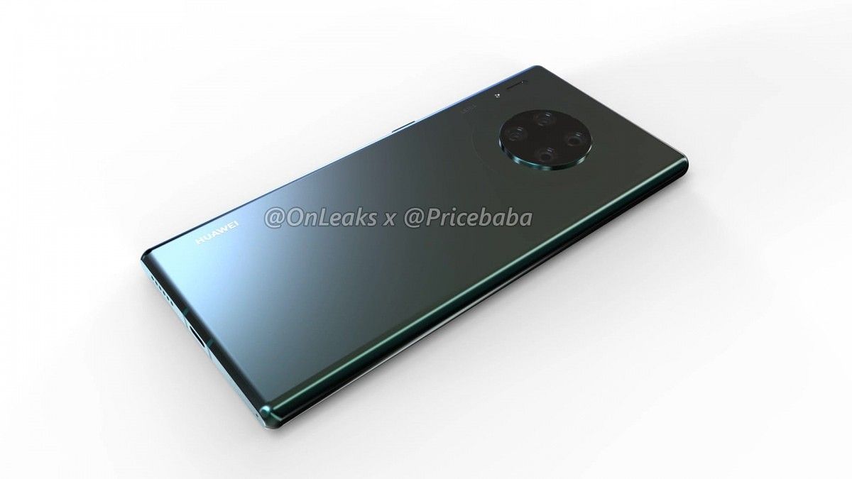 Leaked renders show the Huawei Mate 30 Pro with a total of 7
