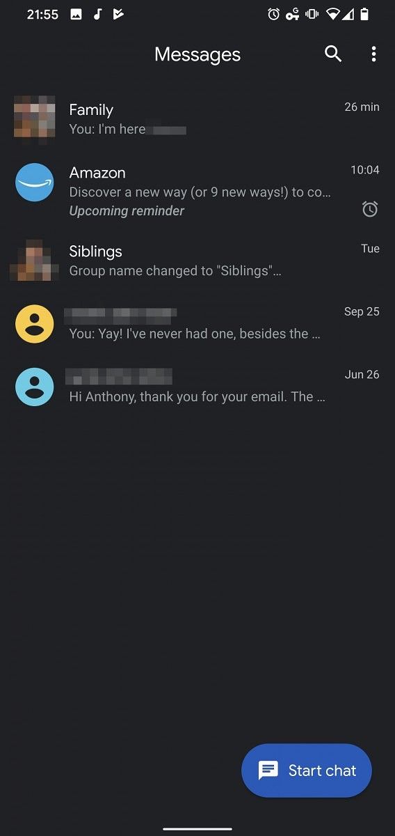 Google Messages 5.2 adds chat reminders and prepares to support bubble ...
