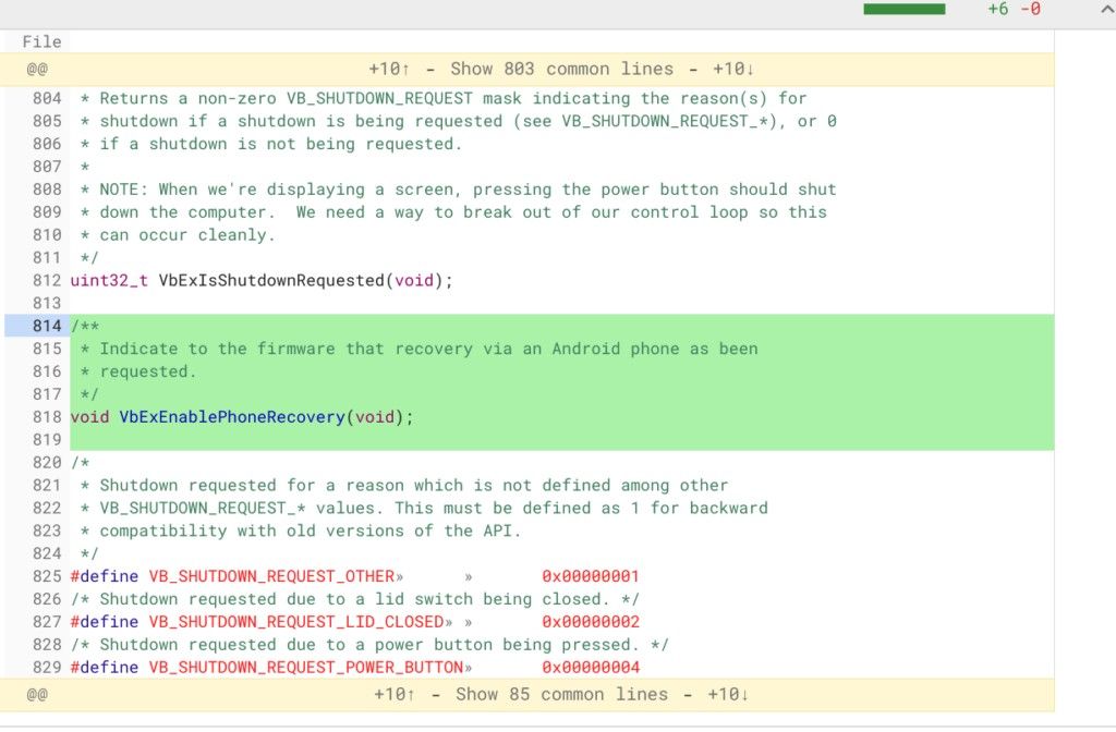 Recuperación de Chromebook de teléfono Android