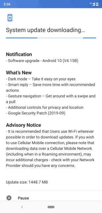 Nokia 8.1 Android 10 Update