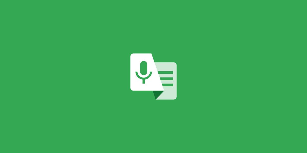 Google Live Transcribe app logo on green background