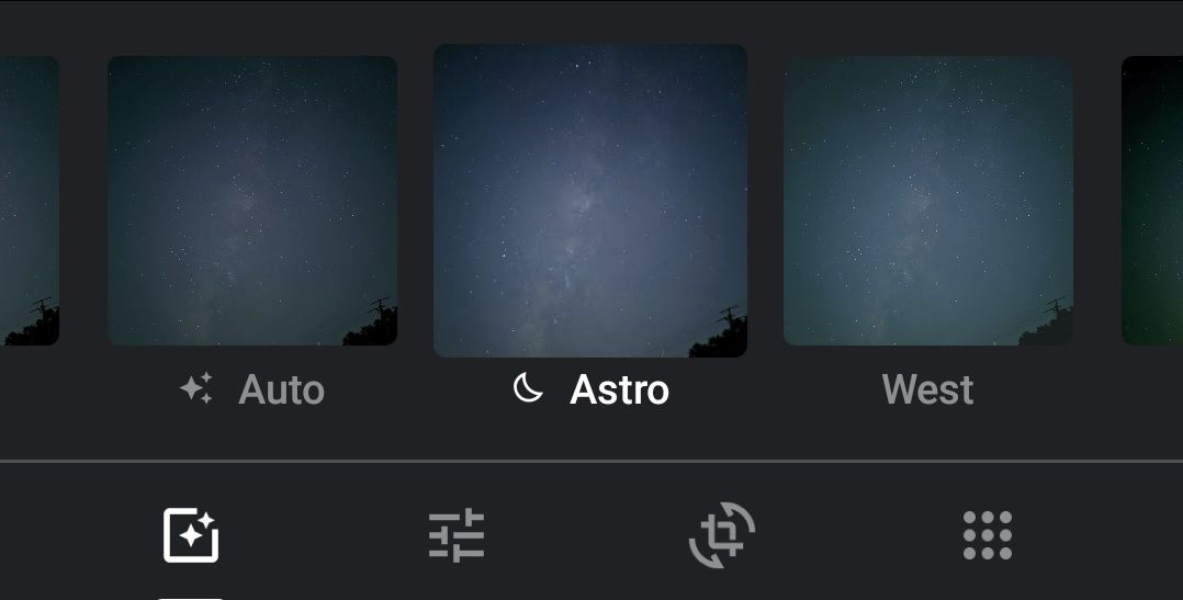 Google Photos Astro filter