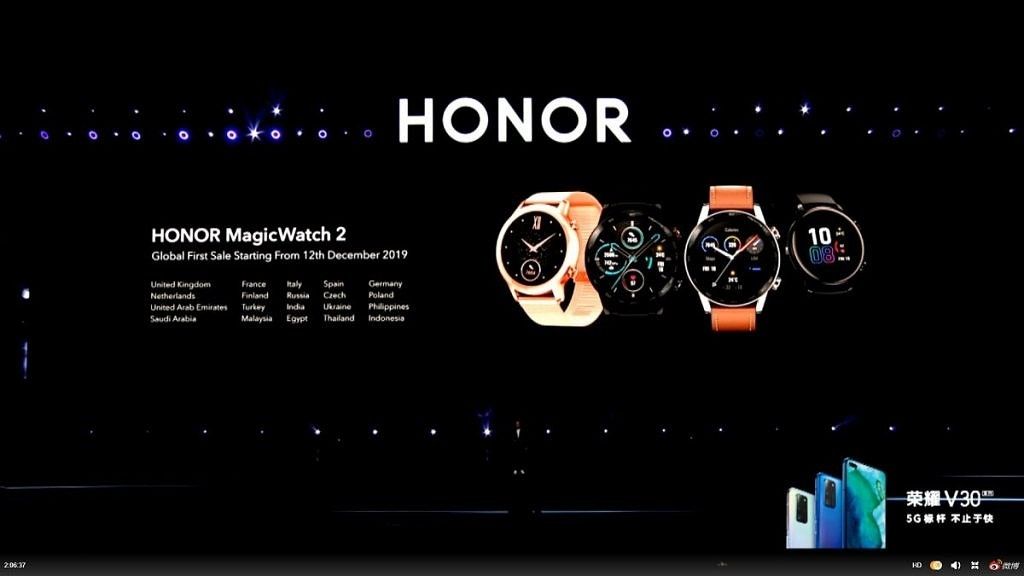 Honor Magic Watch 2 availability