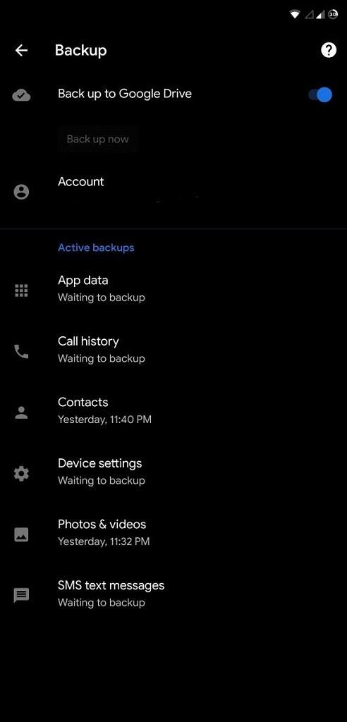 Google Backup broken on Android 9 and 10