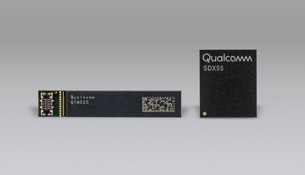 Qualcomm Snapdragon X55 and QTM525 mmWave antenna