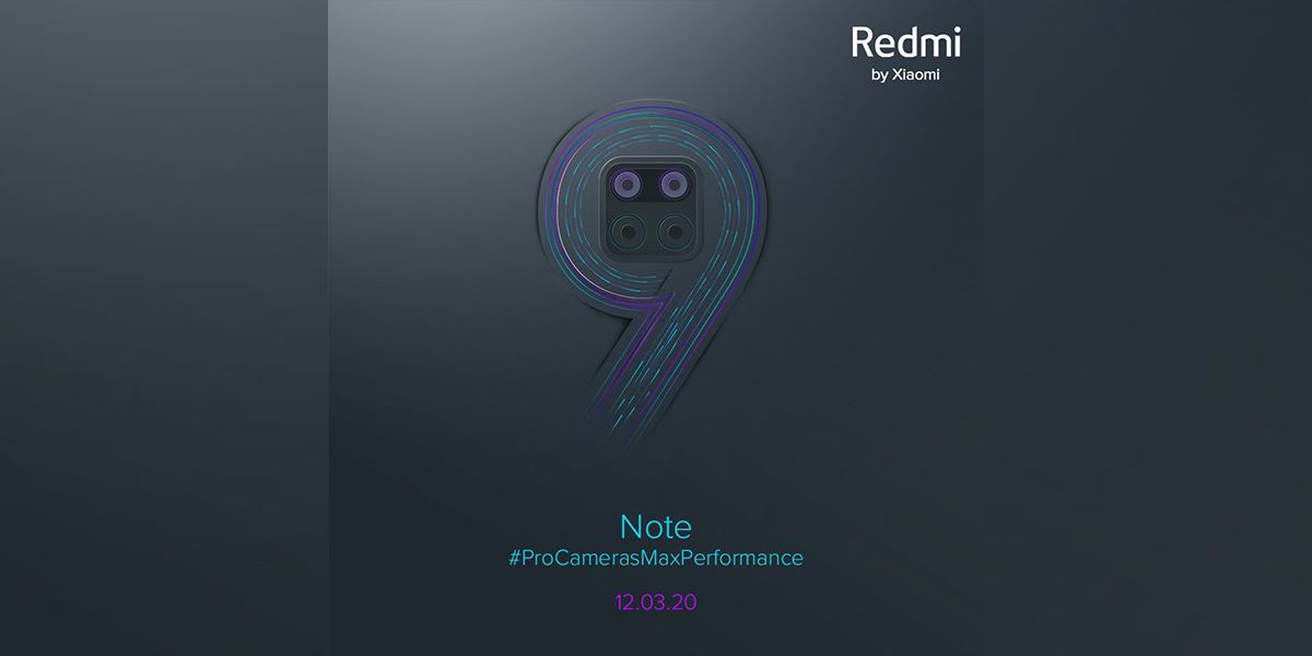 Redmi Note 9 launch announcement