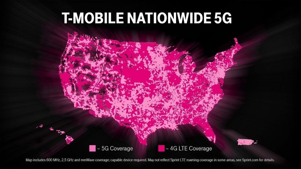 T-Mobile expands 5G network, Sprint customers get LTE roaming