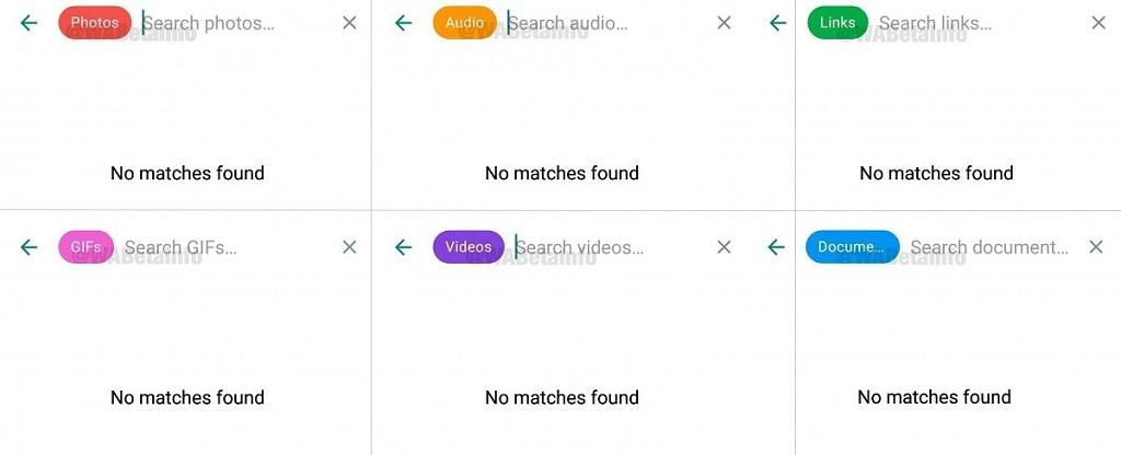 whatsapp beta advanced search