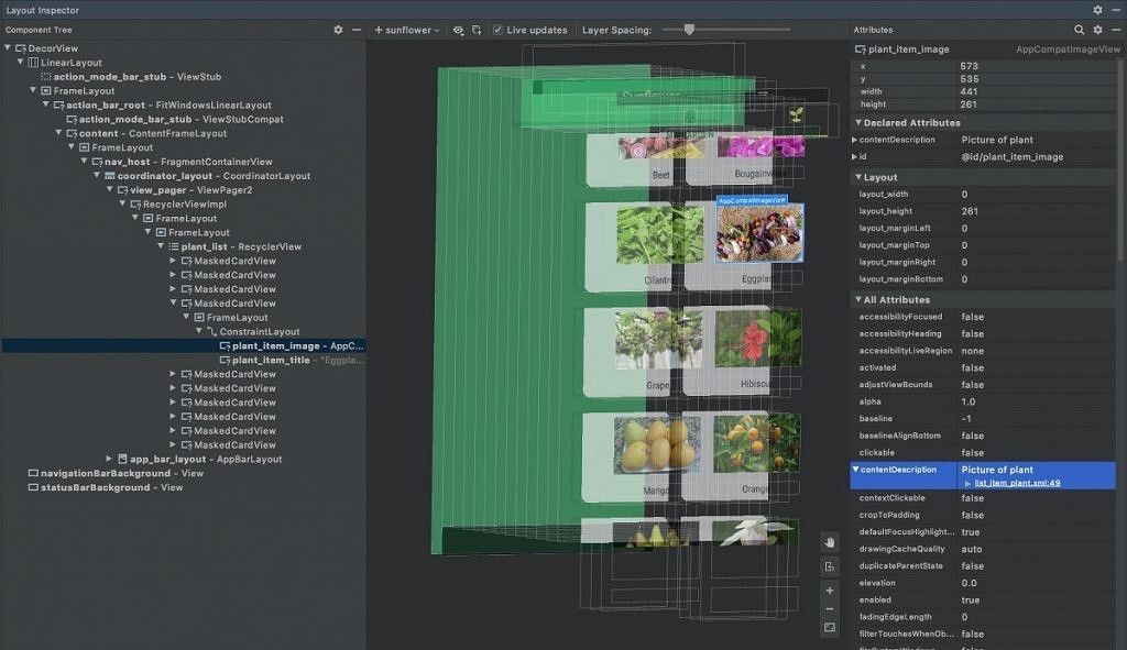 Android Studio 4.0 new layout inspector