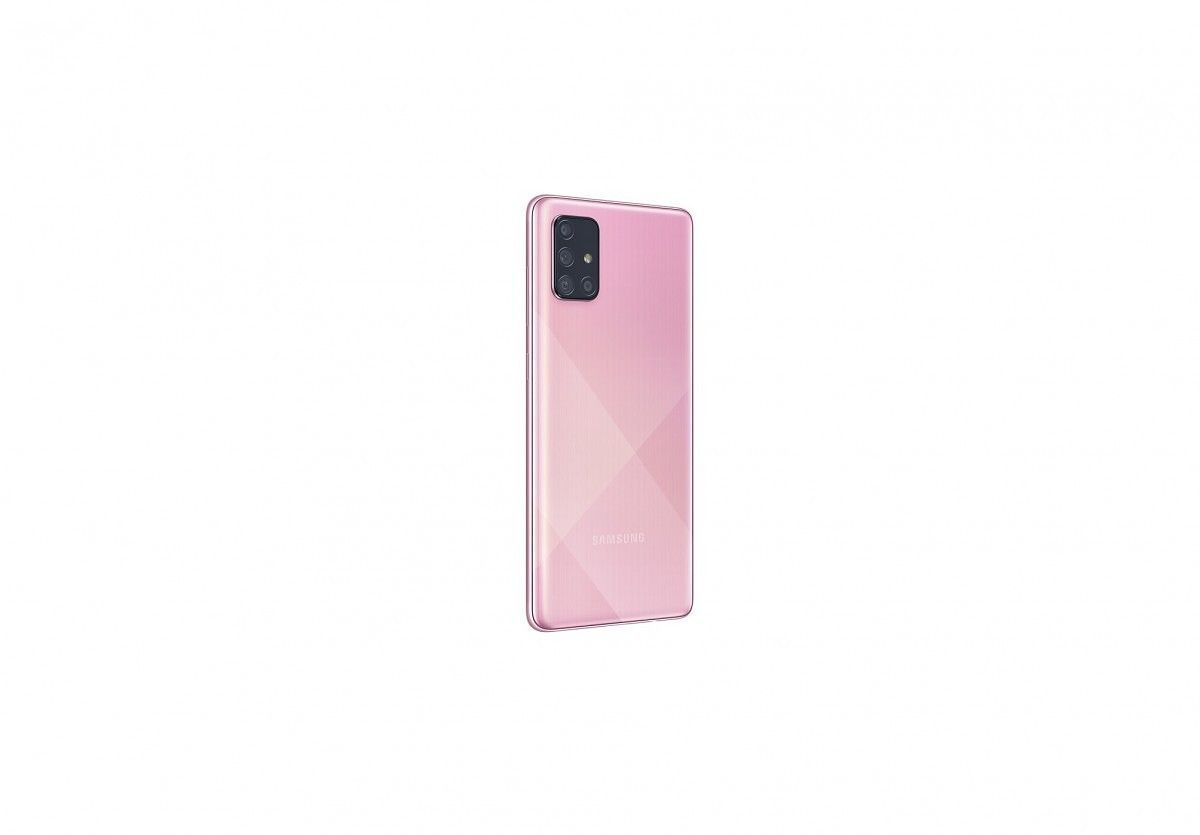 Samsung Galaxy A71 in pink